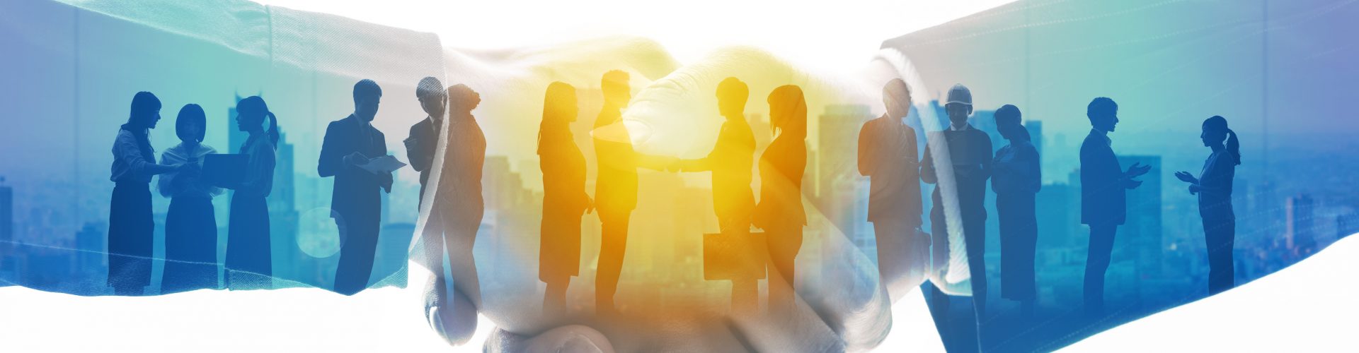 Group of people and communication network concept. Human resources. Teamwork of business. Partnership.