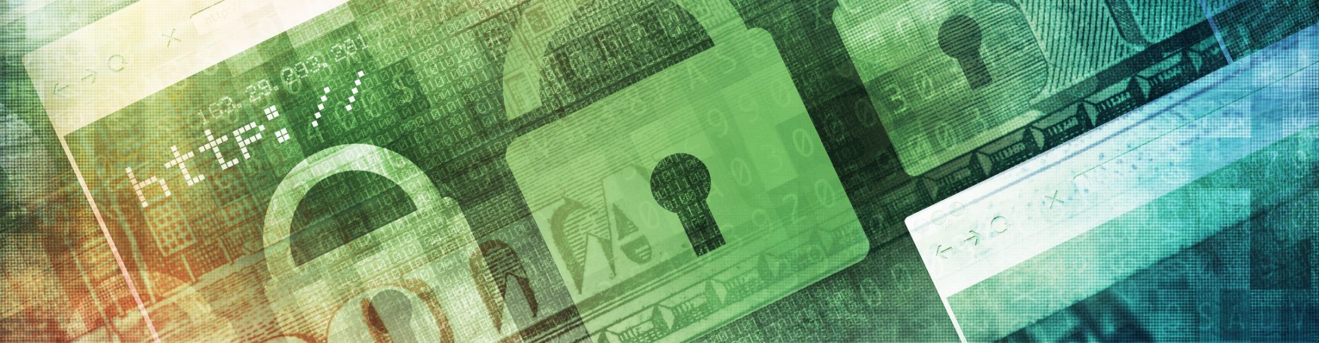 Cyber Attacks Concept Illustration. Online Financial Security.