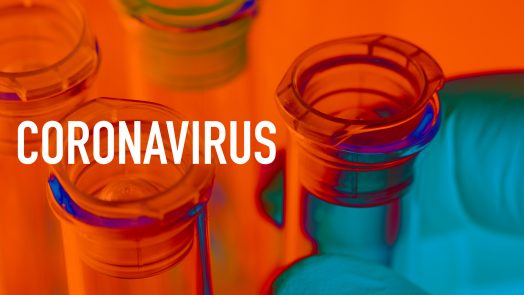 Corona virus: test tube with corona virus, covid-19