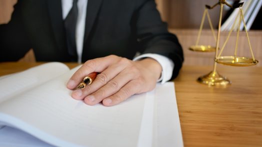 justice consultant working in courtroom / law firm.