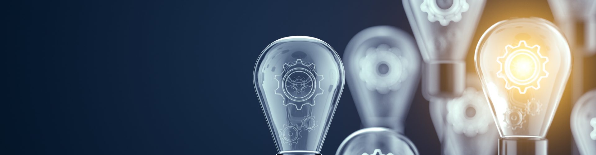Innovation and new ideas lightbulb concept