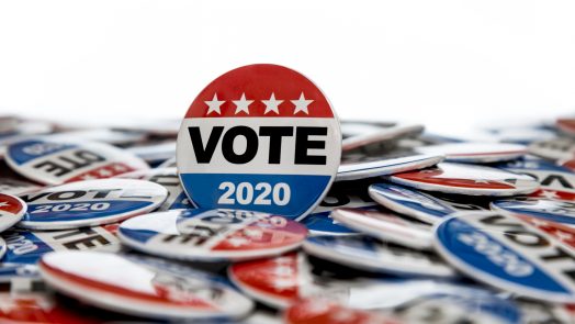 Get Out the Vote 2020 Presidential Voting Buttons