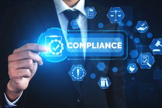 Compliance rule law and regulation graphic interface for business quality policy